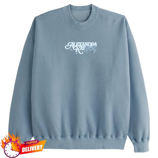 Official Alexandra Kay Merch Store Starry Pigment Slate Blue Sweatshirts