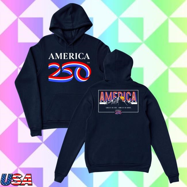 Essential America250 Land Of The Free Home Of The Brave Unisex Hoodie Fleece Warm Land Of The Free Home Of The Brave Unisex Hoodie America250 Archive