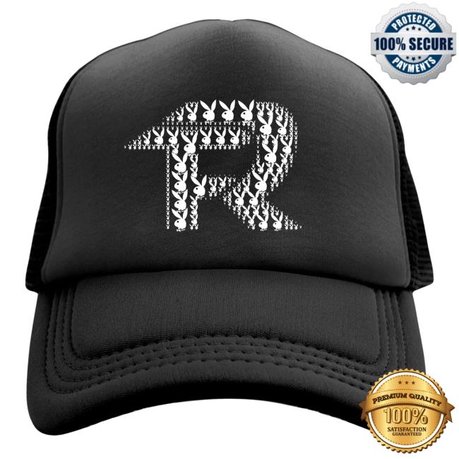 Official Fuerza Regida Merch Store Play Boy Fuerza Regida Cross Logo- Trucker Hat - Black Fuerza Regida Clothing Shop FuerzaRegida PlayBoy