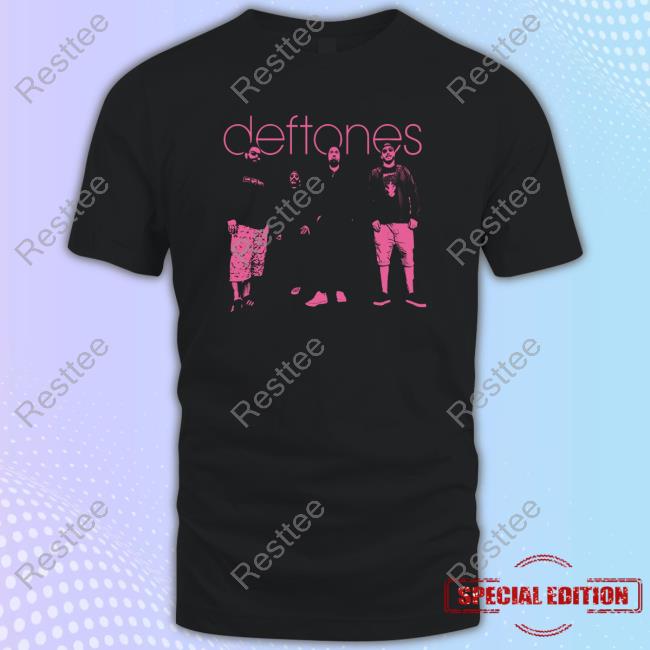 Official Deftones Merch Pink Band Photo New Shirt Pink Band Photo Hot Shirt