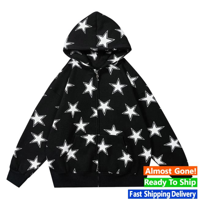 Official Aelfric Eden Clothing Merch Store Aelfric Eden Star All Over Print Sweatshirts Black Aop Apricot AelfricEden
