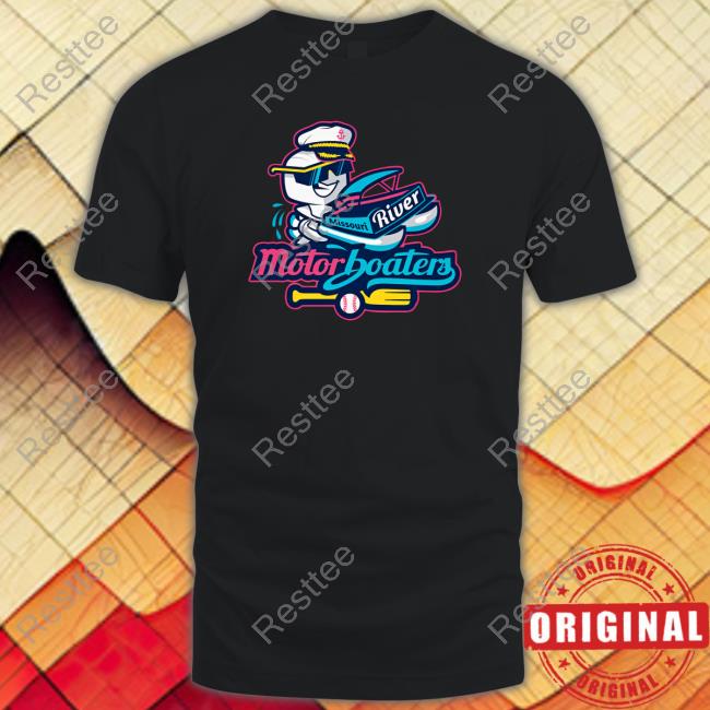 Official Bismarck Larks Merchandise Motorboaters Full Logo Shirt