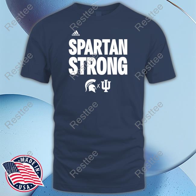 Official Indiana Basketball And Michigan State Basketball Spartan Strong Shirt