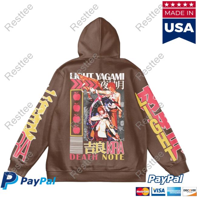 Official Anime Ape Clothing Light Yagami Death Note Streetwear Sweater Animeape