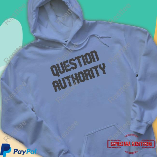 Question Authority T Shirt Grey