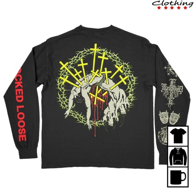 Official Knocked Loose Shop Crown Of Thorns Long Sleeve T-Shirt