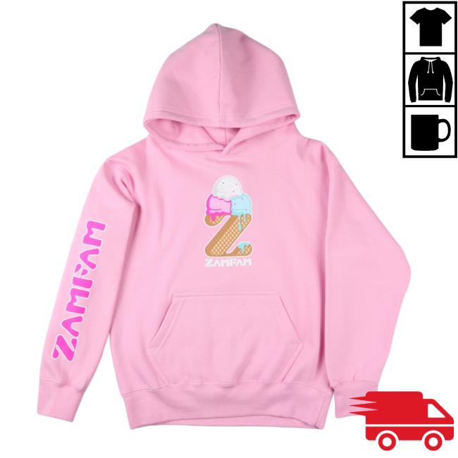 Official Rebecca Zamolo Ice Cream Zamfam Hoodies