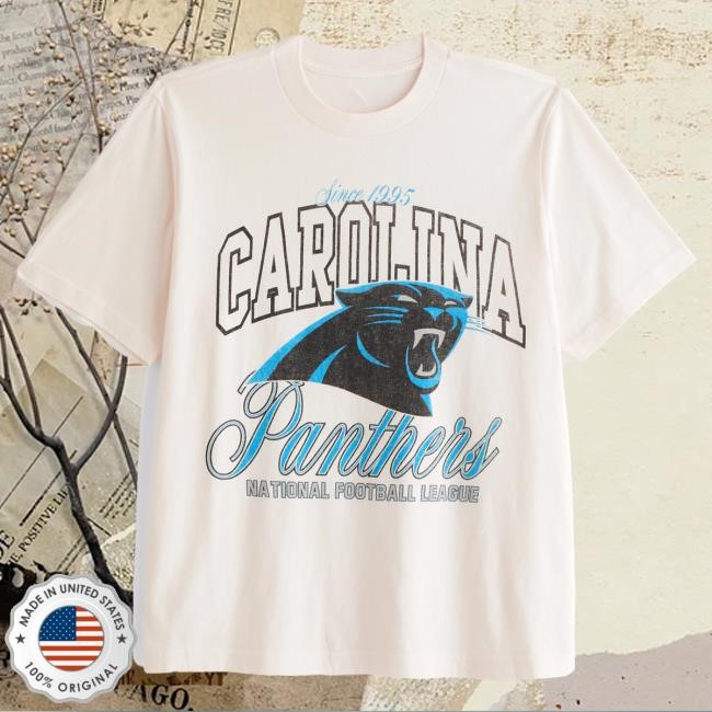 Official Abercrombie And Fitch Store Carolina Panthers Vintage-Inspired Graphic Shirt NFL by Abercrombie