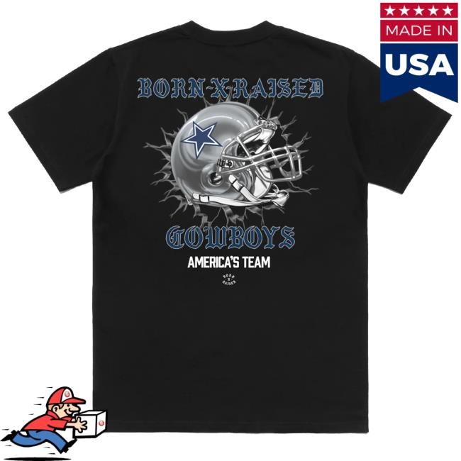 Born X Raised + Dallas Cowboys Helmet Shirt