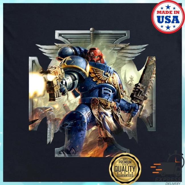 Street Icon Warhammer Ultramarines Crux Terminatus Hoodie Ultramarines Crux Terminatus Hoodie - Warhammer Style