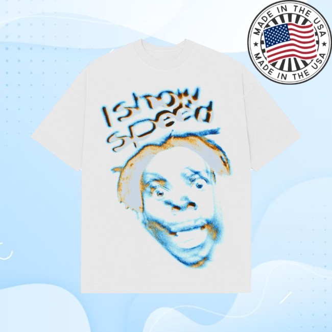 Blurred Photo White Tee – IShowSpeed Shop
