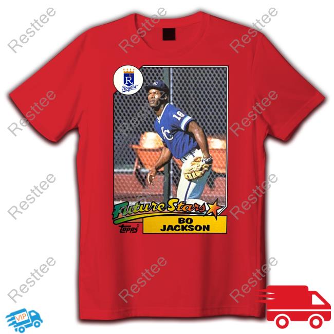 1987 Topps Future Stars Bo Jackson Royals Shirts Official Homage Merch 1987 Topps Future Stars Bo Jackson Royals Shirt