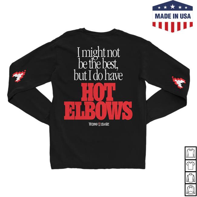 Official Technoblade Merch Store Shop Hot Elbows Long Sleeve Black