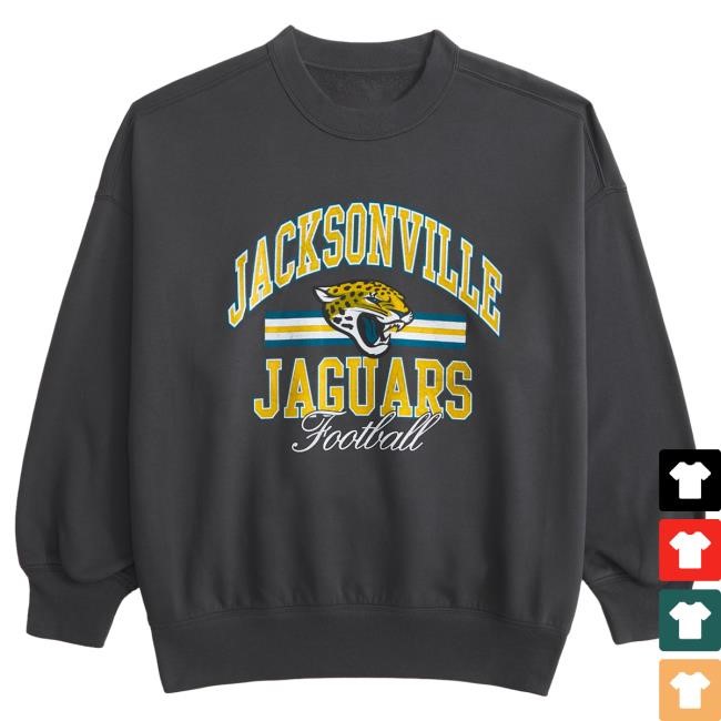 Official Abercrombie And Fitch Merch Jacksonville Jaguars Vintage Sunday Sweater NFL by Abercrombie