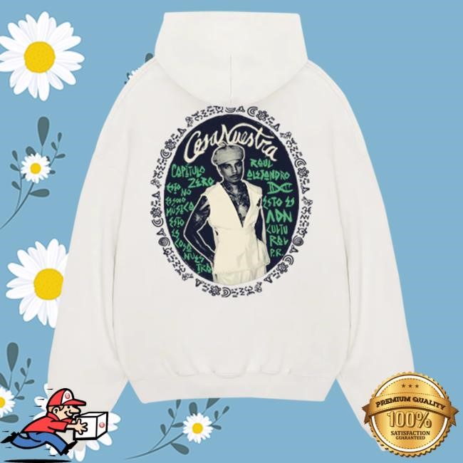 Official Rauw Alejandro Merch Store Shop Ecos de origen Pullover Hoodie - Off White