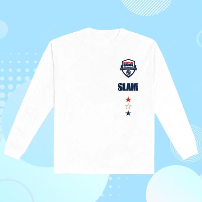 Official Slam Merch Store Shop Slam X Usa Basketball 50 Years LS T Shirt Slam Goods Apparel