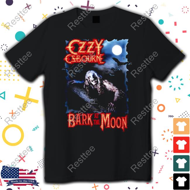 Official Ozzy Osbourne Merch Bark At The Moon Album Tee