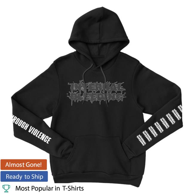 Official Night Shift Merch Shop Internal Bleeding - Face Ripper Hooded Sweatshirt Nightshiftmerch Store