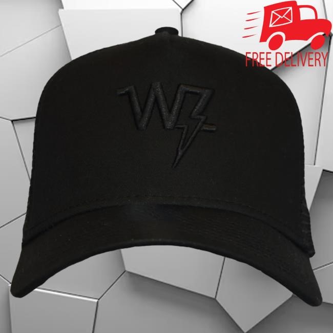 Official Warren Zeiders Merch Store Warren Zeiders Black on Black Embroidered WZ Cap