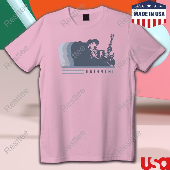 Orianthi Blue Silhouette Tee Shirt Orianthi Blue Silhouette Shirts