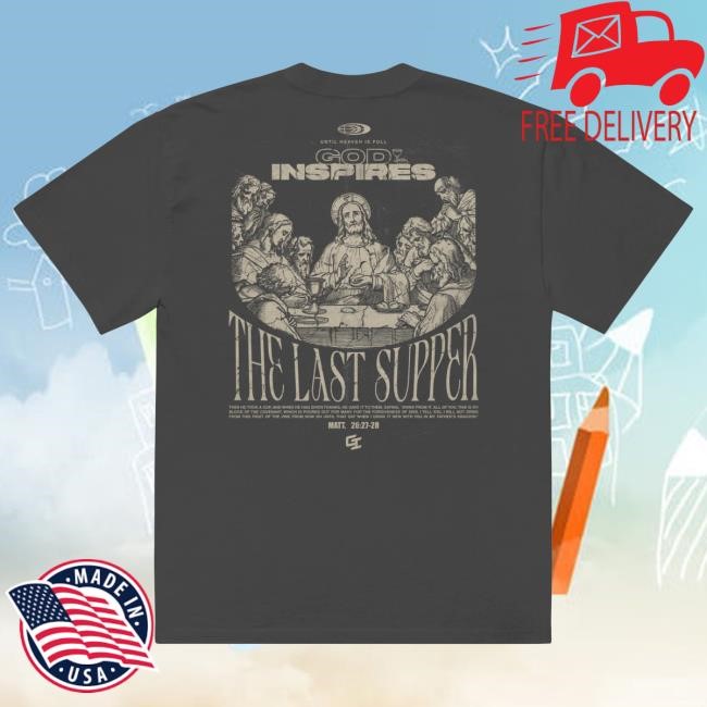 Official God Inspires Clothing Store 'The Last Supper' Classic Hoody Official God Inspires Clothing Store 'The Last Supper' Classic Sweatshirt