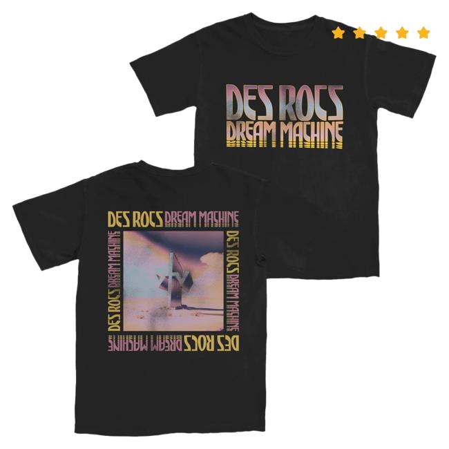 Official Sumerian Records Merch Store Des Rocs - Dream Machine Black T-Shirts