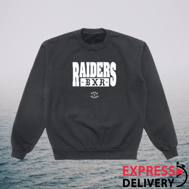 Born X Raised + Raiders Block Pullover Sweatshirt