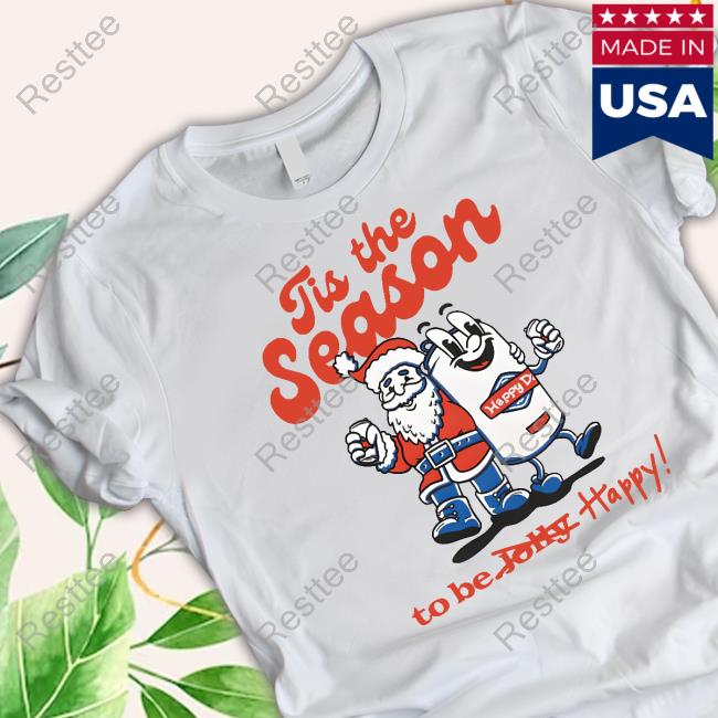 Happy Dad Merch Holiday Tis The Season White Sweatshirt Official Happy Dad Holiday Tis The Season White Shirts