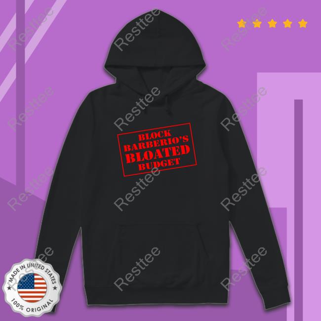 Official Block Barberio’s Bloated Budget Shirt Official TAPinto Block Barberio’s Bloated Budget Long Sleeve Tee