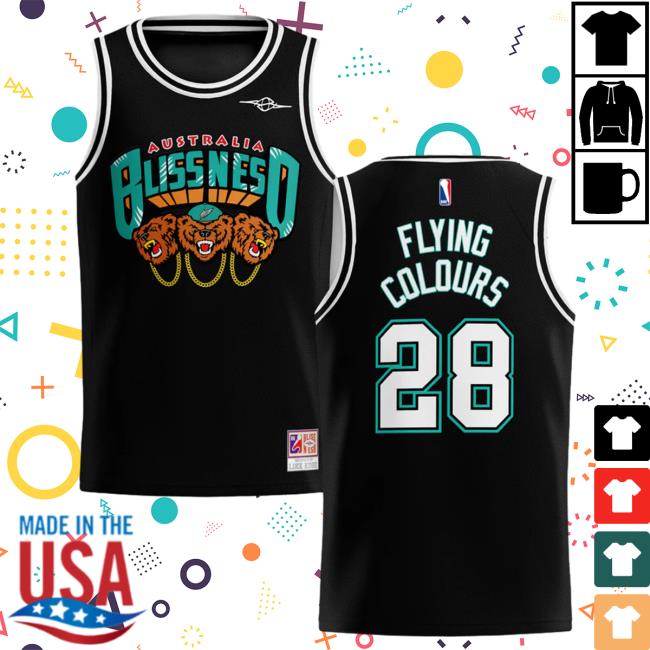 Official Merchbar Bliss n Eso Flying Colours 15Th Anniversary Limited Edition Black Basketball Jersey New Shirt Merch Bar