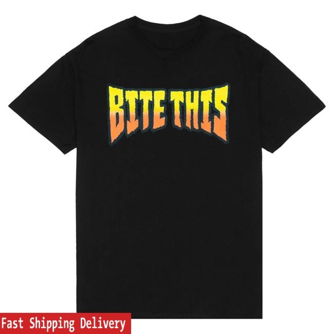 Text Tee Bite This Merch