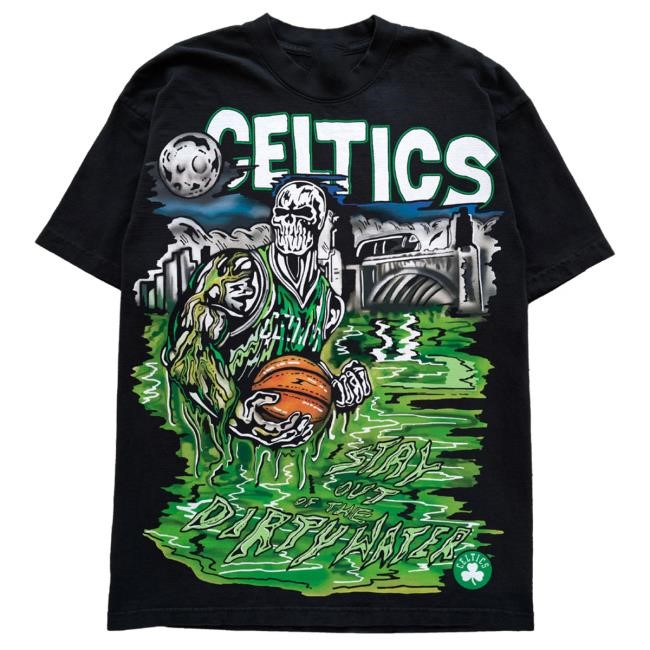 Dirty Water T Shirt - Black | Warren Lotas Official NBA