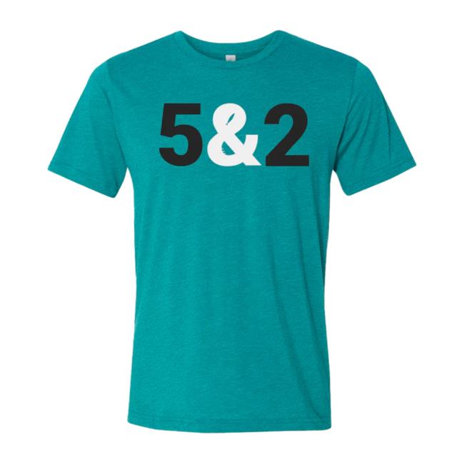 Official The Chosen 5&2 Teal Tee