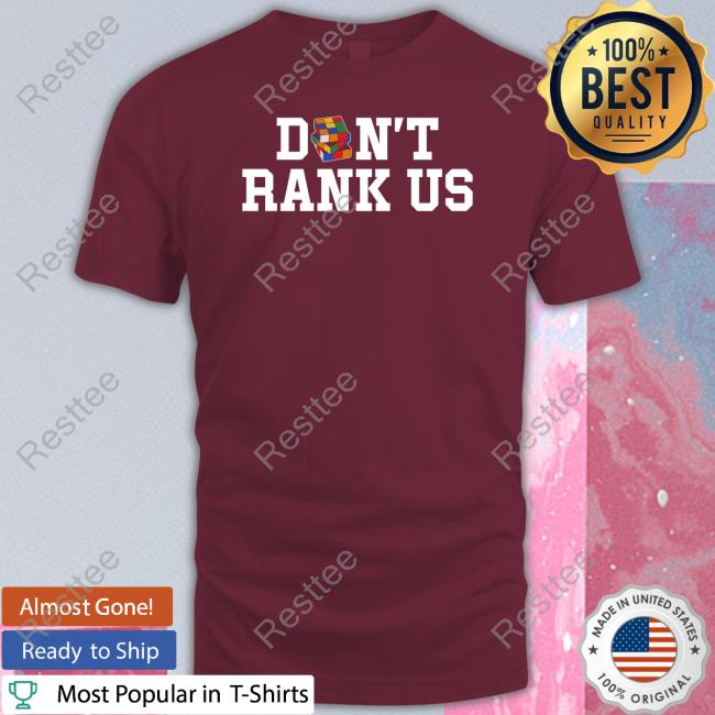 Official Barstool Sports Store Don't Rank Us Shirt