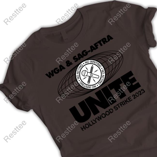 Transfigure Print Co Wga & Sag-Aftra Unite Hollywood Strike 2023 Hoodie