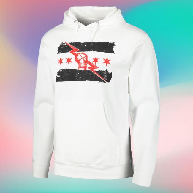 Men's White Cm Punk Best In The World Retro Hoodies