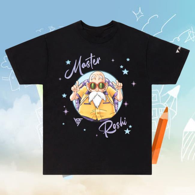 Official Hypland Clothing Merch Store Hypland Db Master Roshi Airbrush Shirt New (Black)