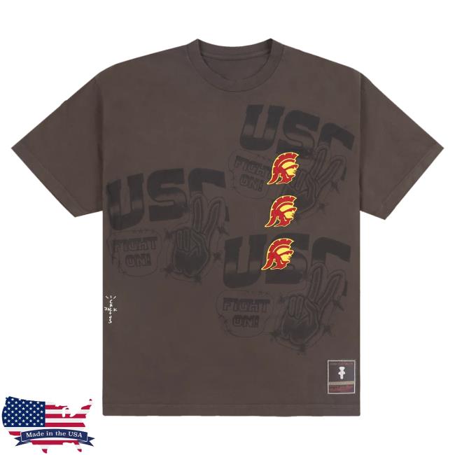 Official Travis Scott Utopia Merch Store CJ X M&N X USC SEAL T Shirt Travis Scott Apparel Clothing TravisScott