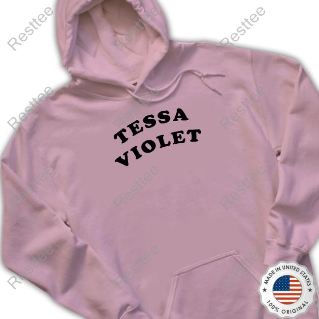 Tessa Violet Arched Letter Tee Shirt Tessa Violet Merch Tessa Violet Arched Letter Shirt