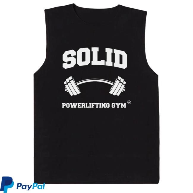 Solid Black Baby Rib Gym Tank Muna Store
