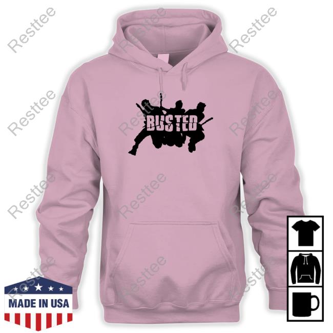 Official Busted Merch Silhouette Jump Ringer Busted Hoodie