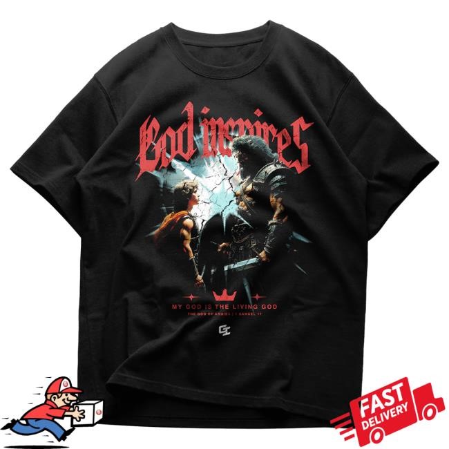 Official God Inspires Clothing Store 'David vs Goliath' Staple Hot Shirt