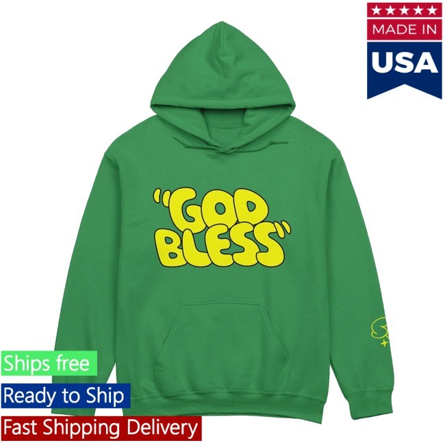 God Bless Green/Yellow New Hoodie Sal Vulcano