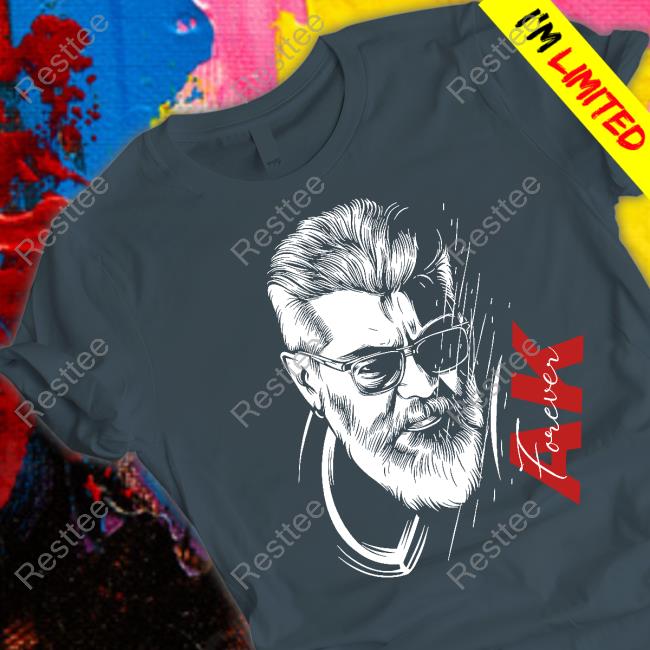 Ajith Kumar Ak Forever Shirt Black French City Thala Fans Pondicherry Thunivu Ajith Kumar Ak Forever Shirt Ramesh Bala