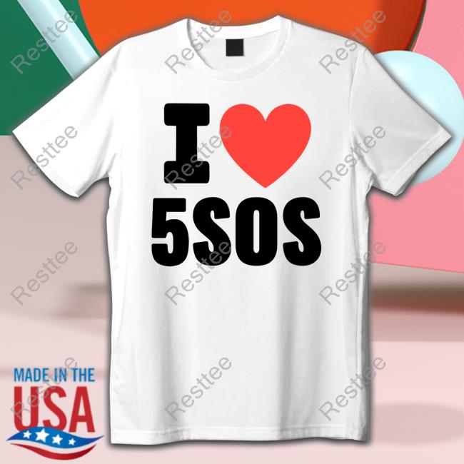 Luke Hemmings 5 Seconds Of Summer I Love 5Sos Tee Shirt