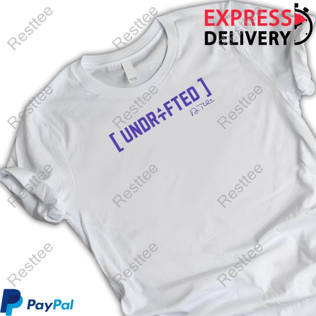 Official T J Hockenson Wearing Unrl X AdamThielen Undrafted Shirt