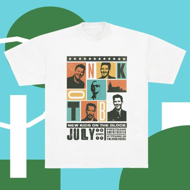 Official Shop NKOTB Franklin Event Tee New Kids On The Block Merch
