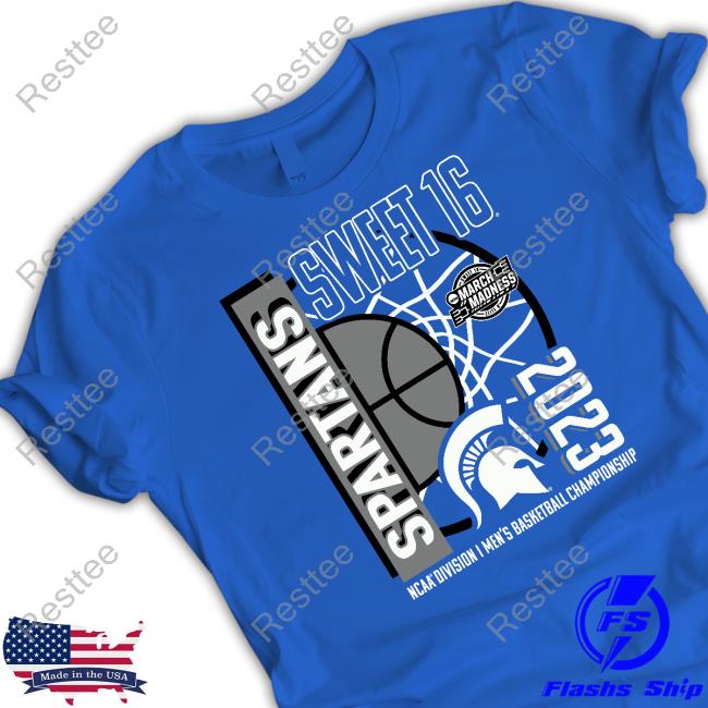 Michigan State Spartans 2023 NCAA Men's Basketball Tournament March Madness Sweet 16 T Shirt Forest