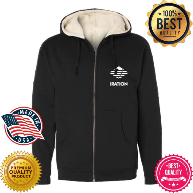 Official Iration Merch Iration Logo Sherpa Hoodie Iration Music