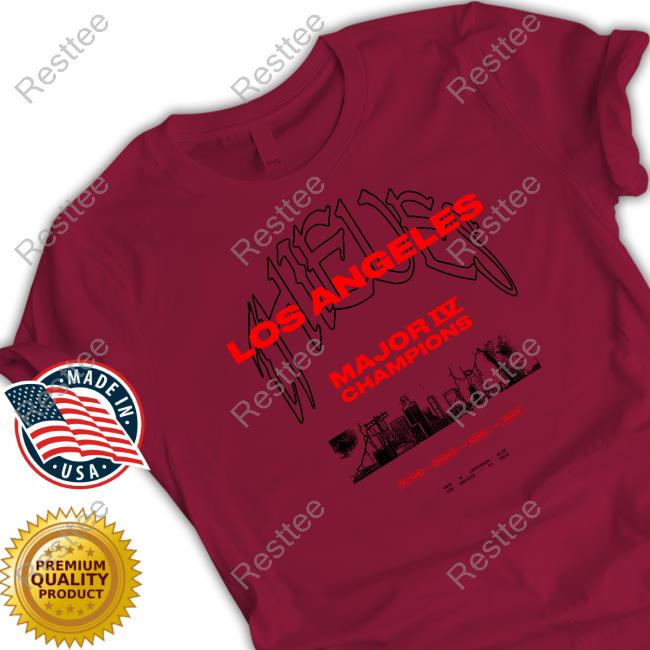 100 Thieves Merch La Thieves Los Angeles 2023 Major Iv Champions Tee Shirt